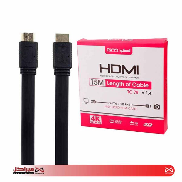 کابل HDMI تسکو مدل TC 78 به طول 15 متر - تصویر 3